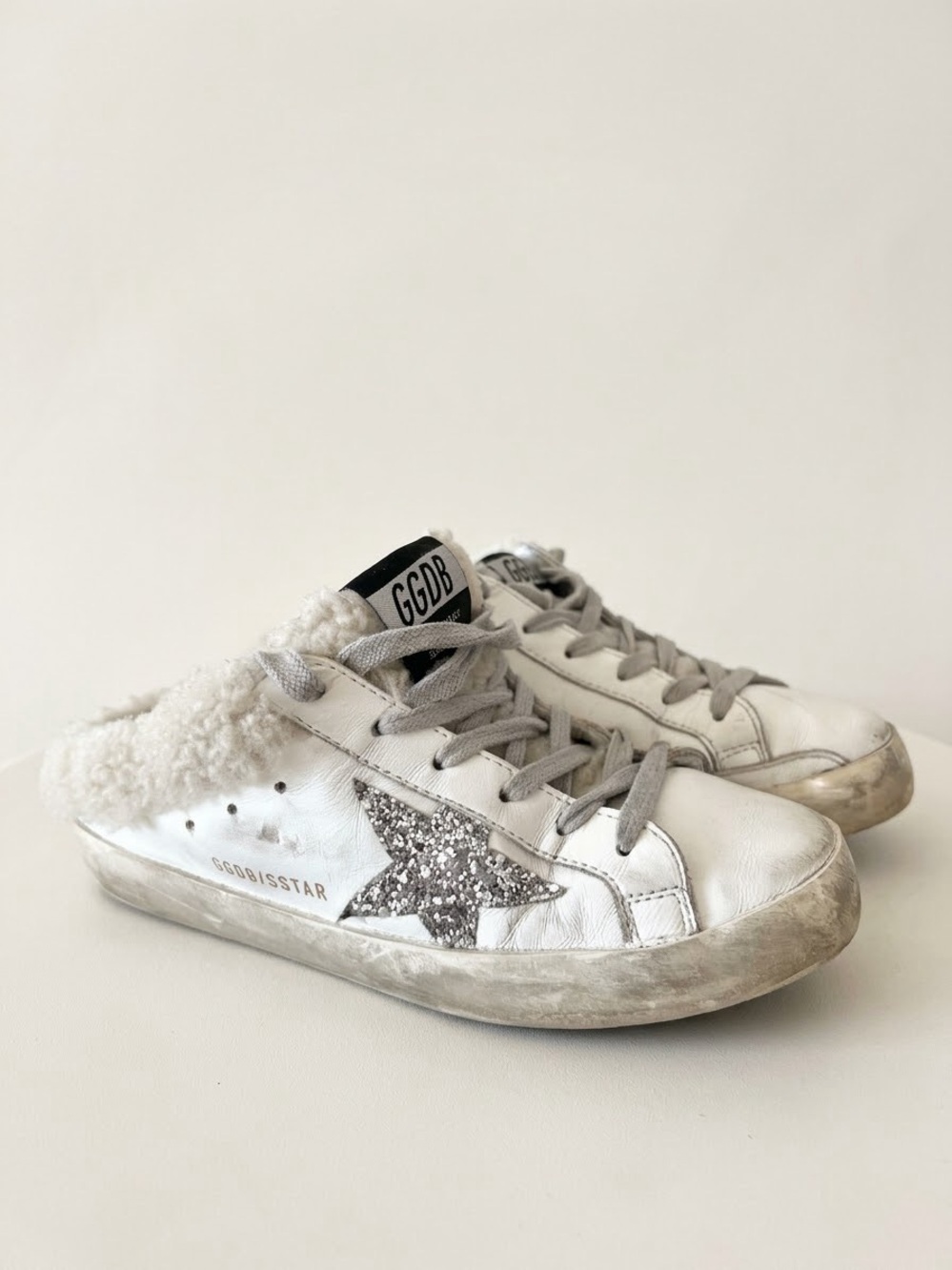 GOLDEN GOOSE Super-Star Sherpa Slide On Sneakers | 36